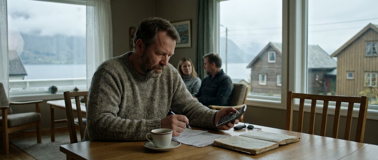 Kalkulator og bilnøkler brukt til å beregne billån