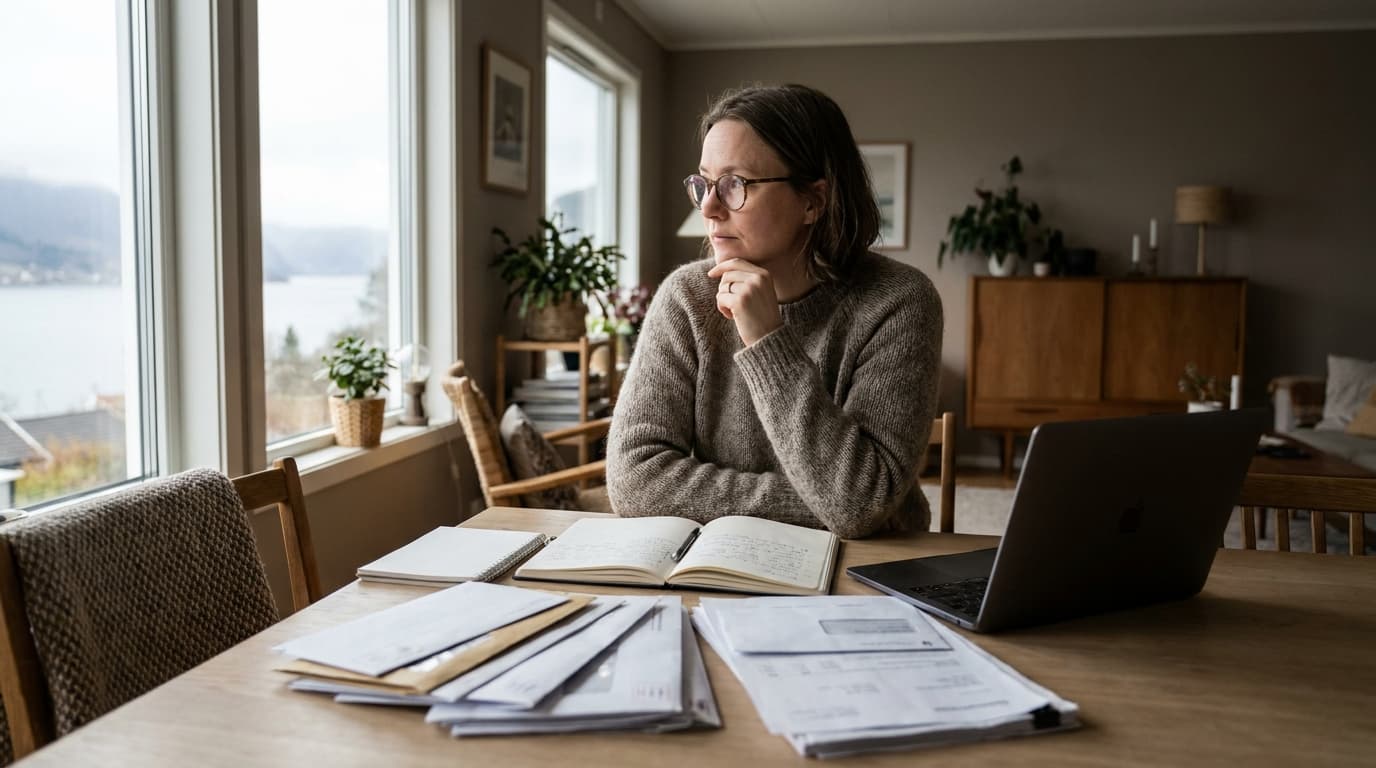 Person vurderer ulike lånetilbud uten sikkerhet