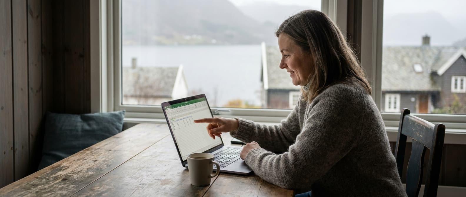 Person velger fleksibel sparekonto uten binding