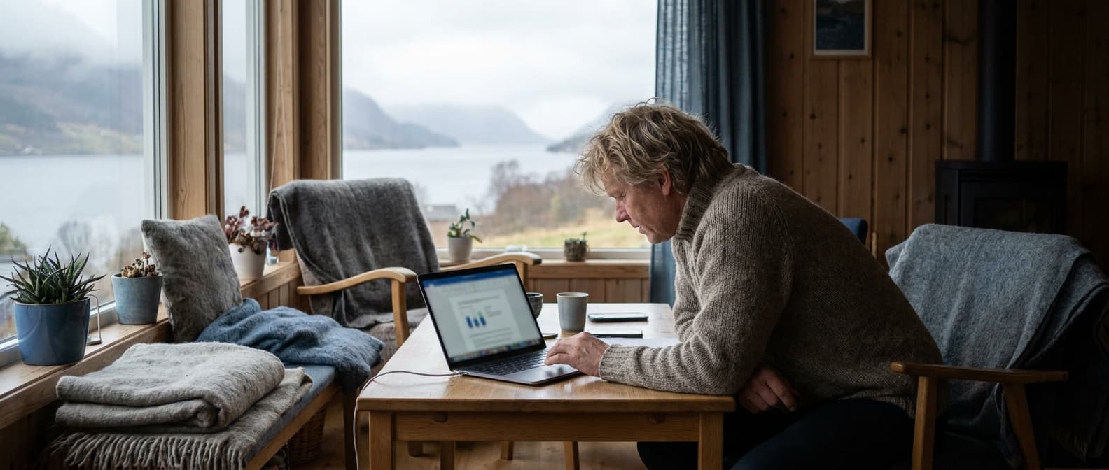 Person forbedrer kredittscore med en tydelig handlingsplan