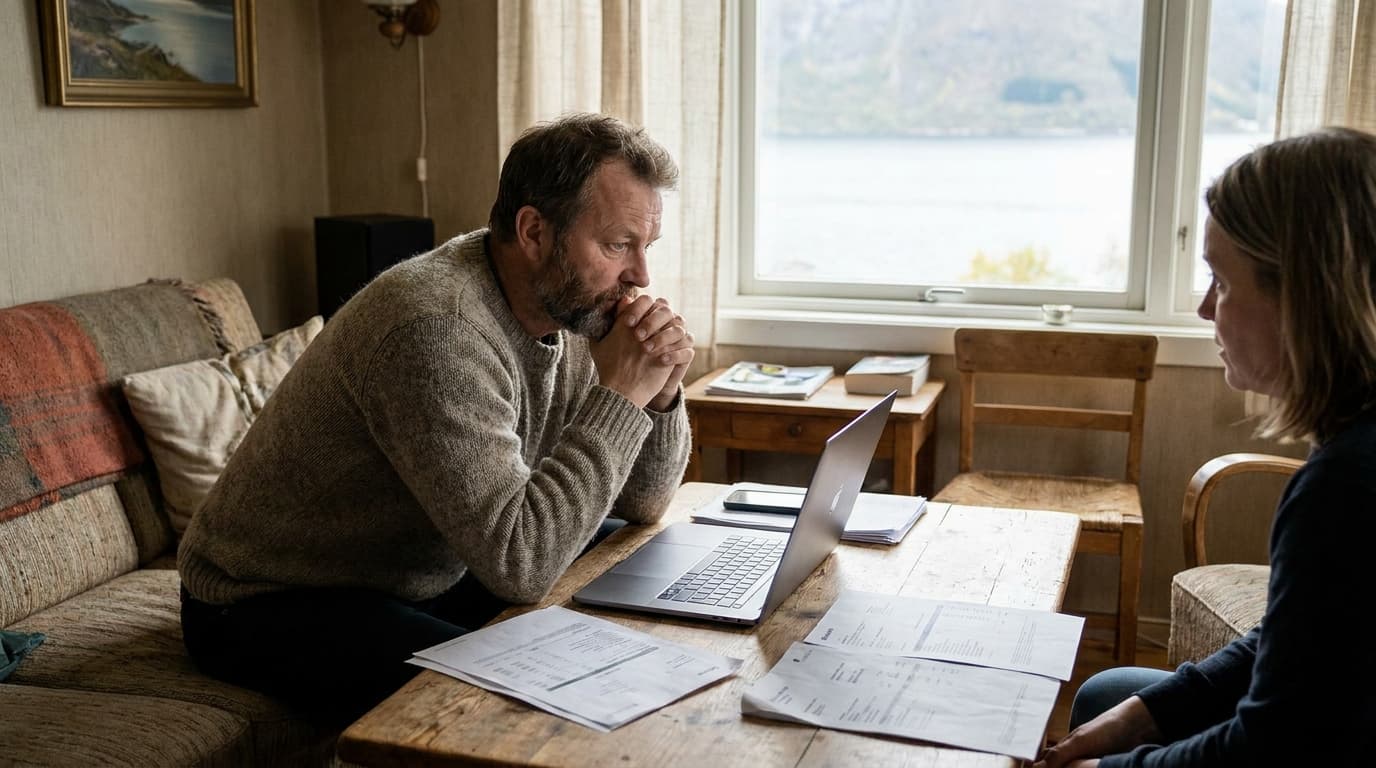 Person som vurderer å refinansiere eksisterende samlelån