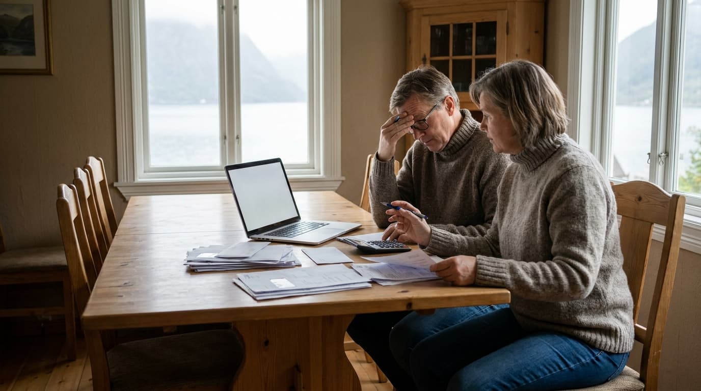 Person som regner på om refinansiering lønner seg