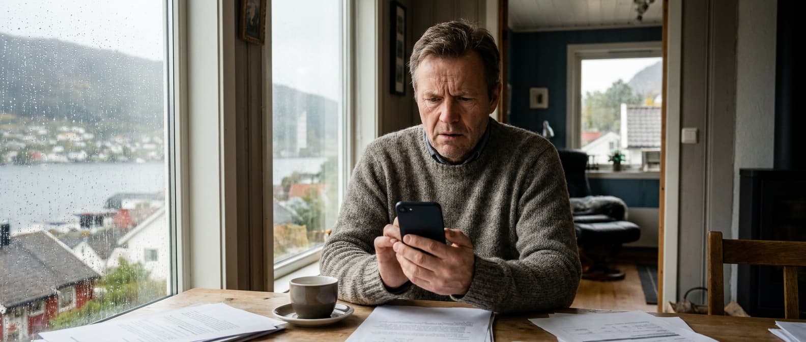 Person vurderer tryggere alternativer til smålån uten kredittsjekk