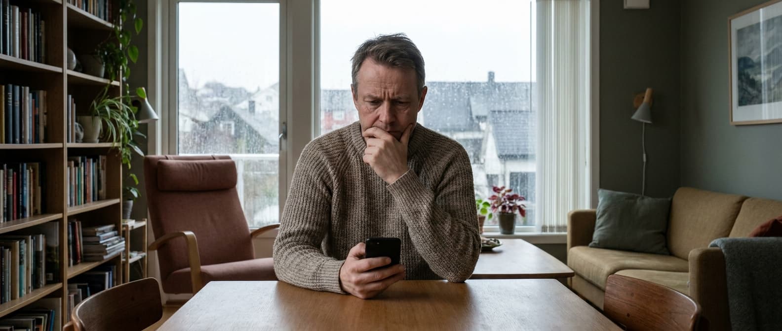 Person med betalingsanmerkning vurderer alternativer til smålån